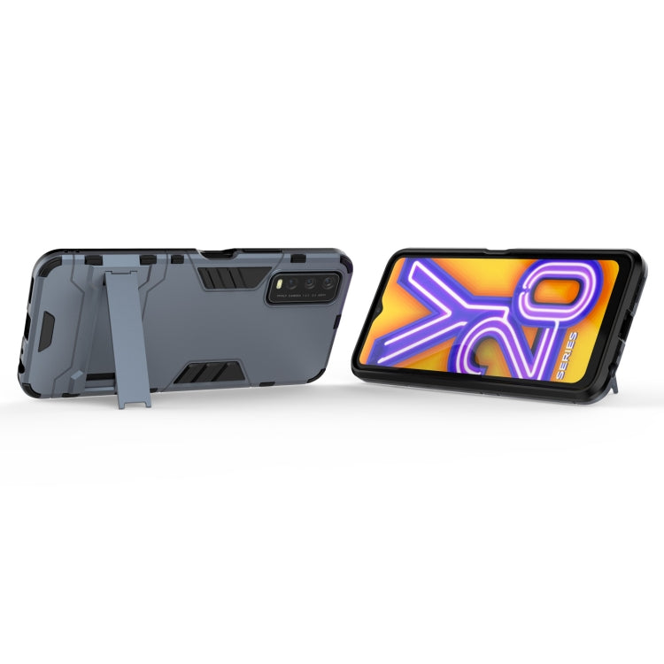 For Vivo Y20 PC + TPU Shockproof Protective Case with Holder