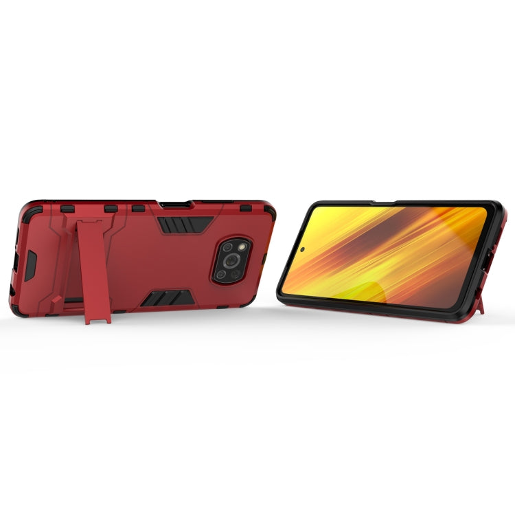 For Xiaomi Poco X3 NFC PC + TPU Shockproof Protective Case with Holder
