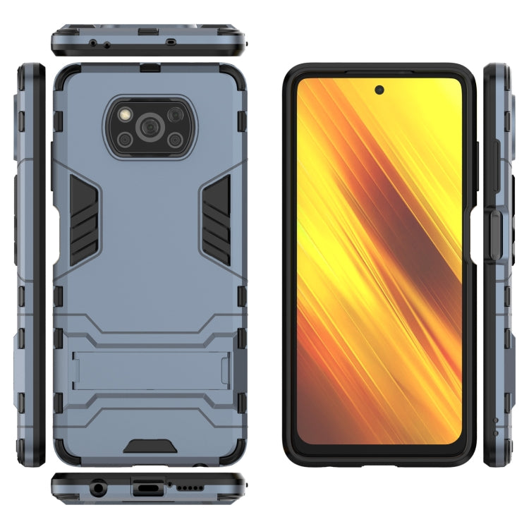 For Xiaomi Poco X3 NFC PC + TPU Shockproof Protective Case with Holder