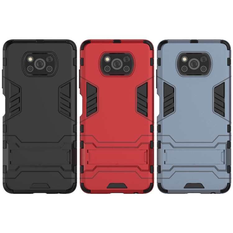 For Xiaomi Poco X3 NFC PC + TPU Shockproof Protective Case with Holder