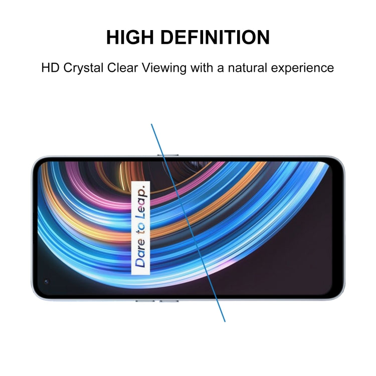 For OPPO Realme X7 25 PCS Full Glue Full Screen Tempered Glass Film