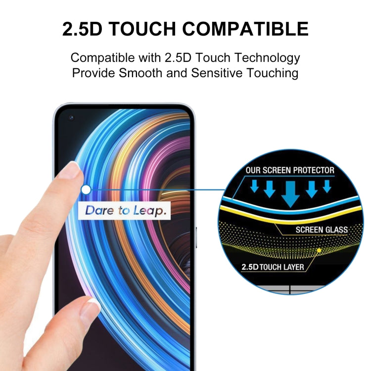 For OPPO Realme X7 Pro 25 PCS Full Glue Full Screen Tempered Glass Film
