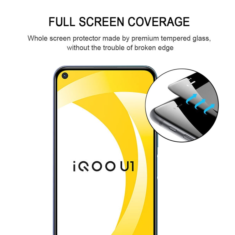 For Vivo IQOO U1 Full Glue Full Screen Tempered Glass Film