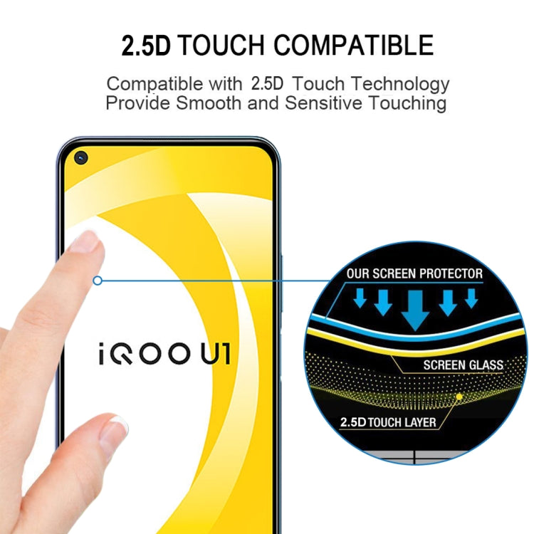 For Vivo IQOO U1 Full Glue Full Screen Tempered Glass Film