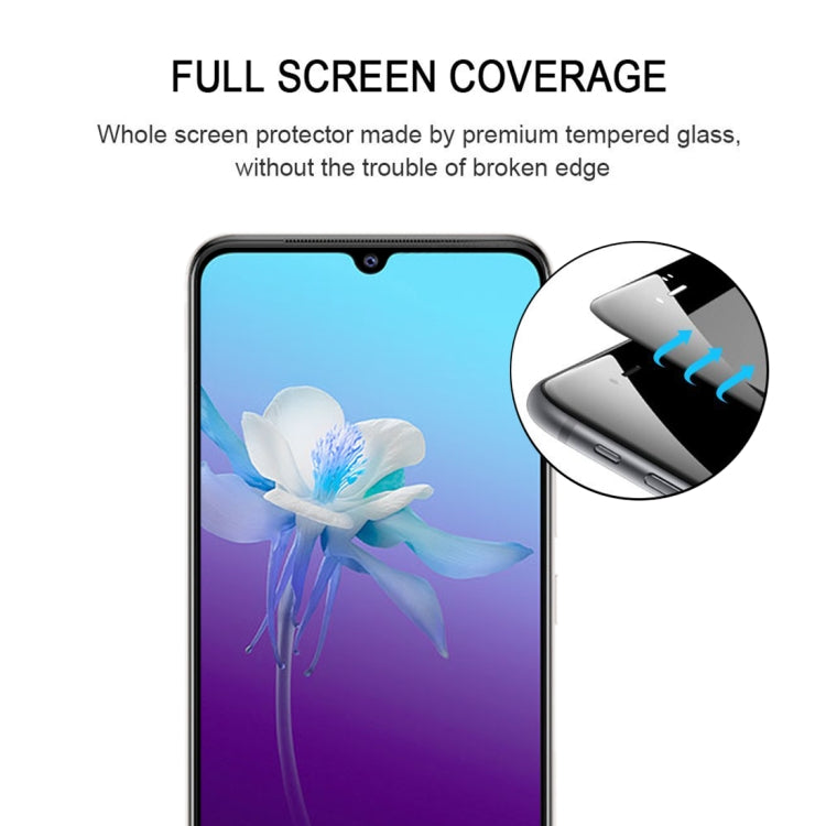For Vivo V20 Full Glue Full Screen Tempered Glass Film