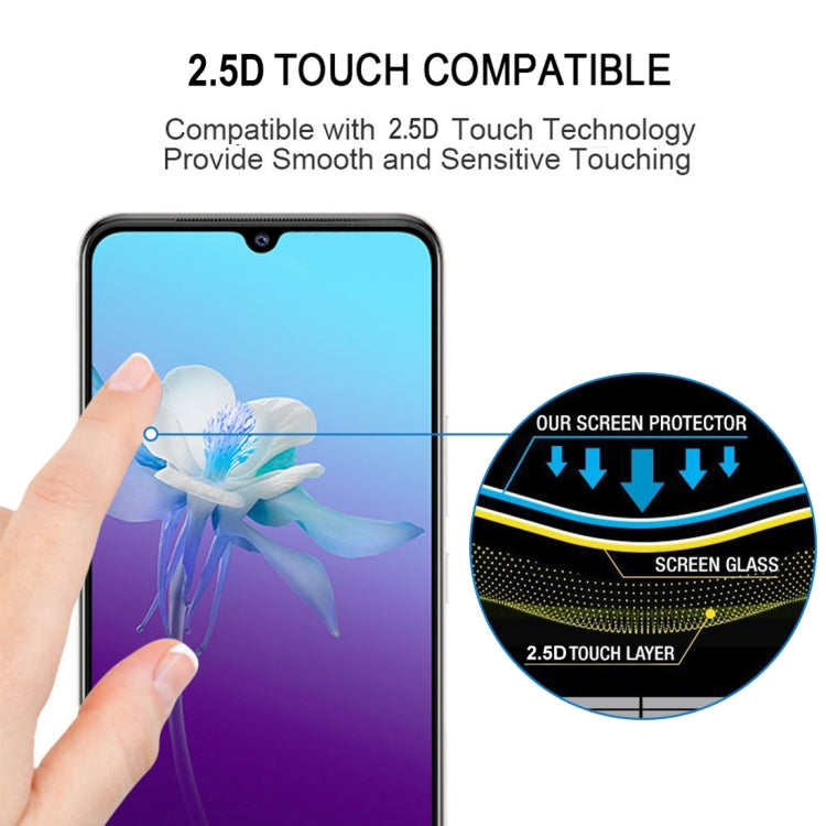 For Vivo V20 Full Glue Full Screen Tempered Glass Film