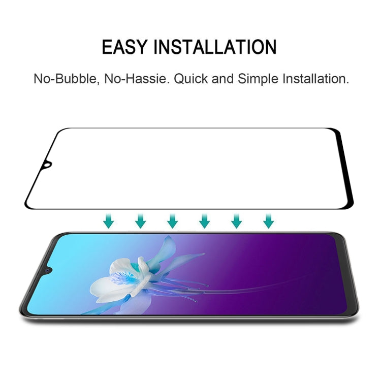 For Vivo V20 Full Glue Full Screen Tempered Glass Film