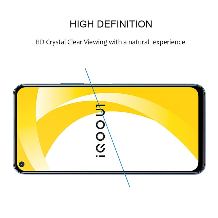 For Vivo IQOO U1 25 PCS Full Glue Full Screen Tempered Glass Film