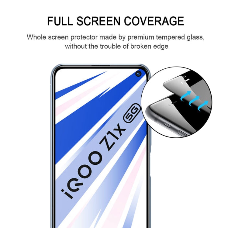 For Vivo IQOO Z1X 25 PCS Full Glue Full Screen Tempered Glass Film