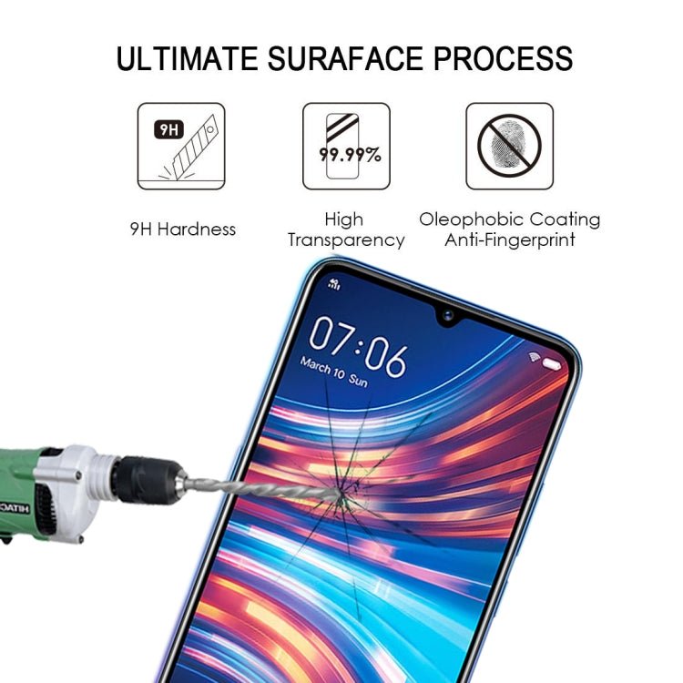 For Vivo Y7s 25 PCS Full Glue Full Screen Tempered Glass Film
