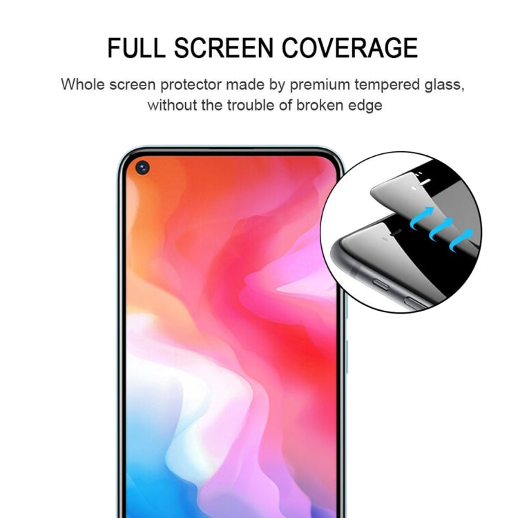 For Vivo Y50 25 PCS Full Glue Full Screen Tempered Glass Film