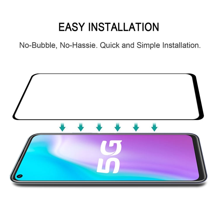 For Vivo Y70s 25 PCS Full Glue Full Screen Tempered Glass Film
