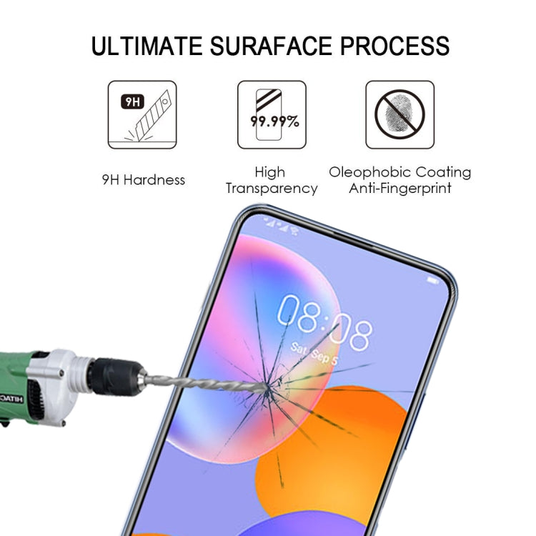 For Huawei Y9a Full Glue Full Screen Tempered Glass Film