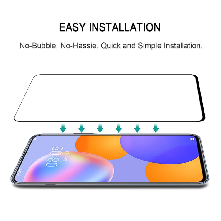 For Huawei Y9a Full Glue Full Screen Tempered Glass Film
