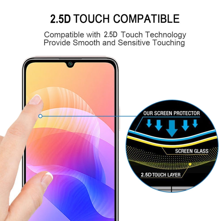For Huawei Enjoy 20 25 PCS Full Glue Full Screen Tempered Glass Film