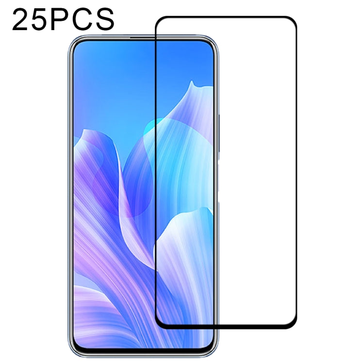 For Huawei Enjoy 20 Plus 5G 25 PCS Full Glue Full Screen Tempered Glass Film