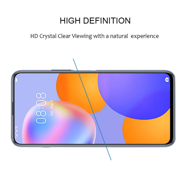 For Huawei Y9a 25 PCS Full Glue Full Screen Tempered Glass Film