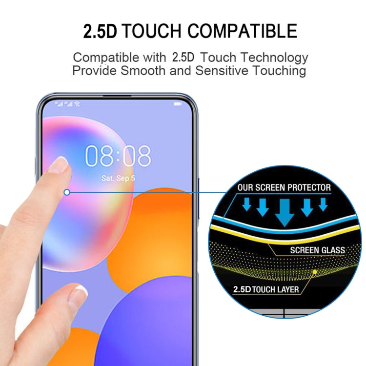 For Huawei Y9a 25 PCS Full Glue Full Screen Tempered Glass Film