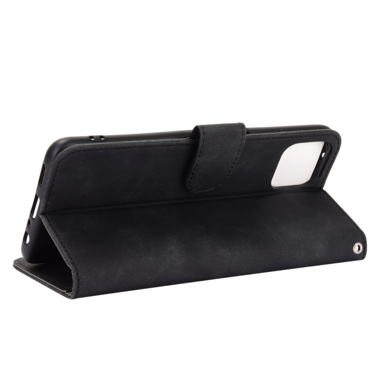 For OPPO Reno4 SE Solid Color Skin Feel Magnetic Buckle Horizontal Flip Calf Texture PU Leather Case with Holder & Card Slots & Wallet