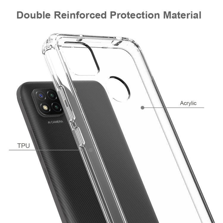 For Xiaomi Redmi 9C Scratchproof TPU + Acrylic Protective Case