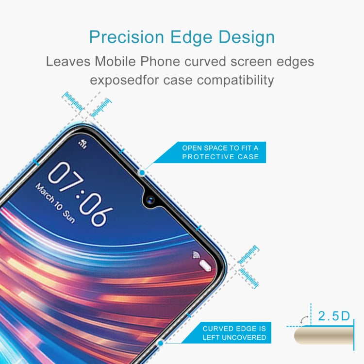 For Vivo Y7s 10 PCS 0.26mm 9H 2.5D Tempered Glass Film