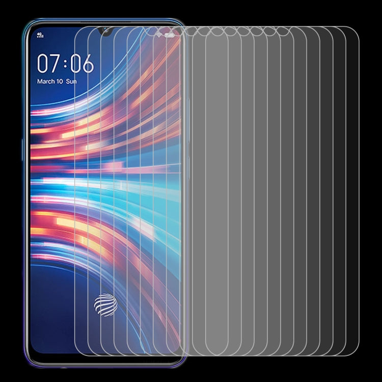 For Vivo Y7s 10 PCS 0.26mm 9H 2.5D Tempered Glass Film