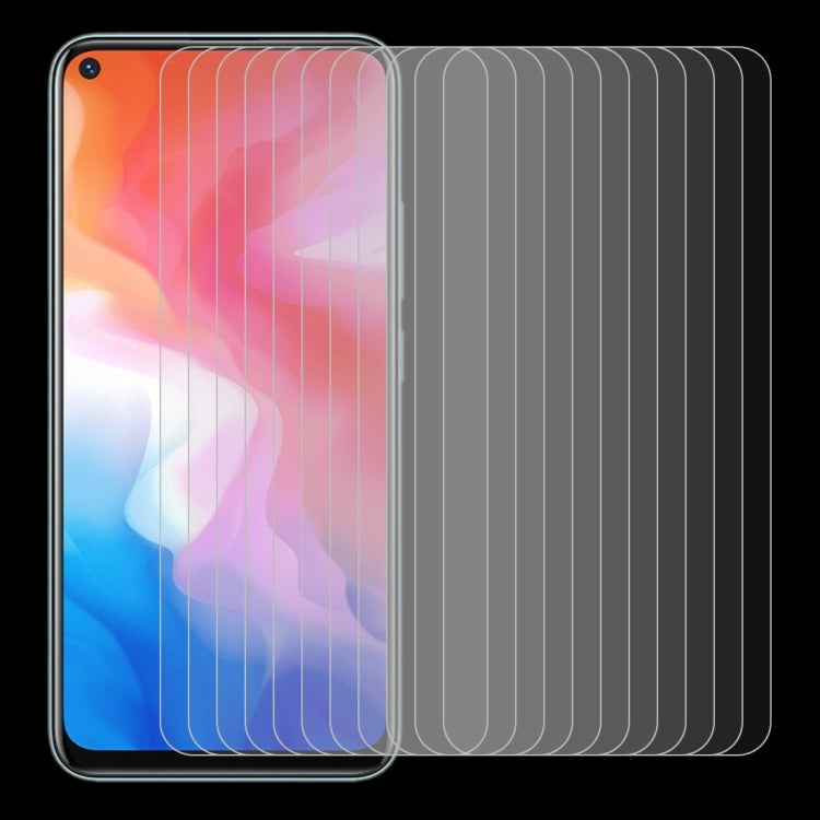 For Vivo Y50 10 PCS 0.26mm 9H 2.5D Tempered Glass Film