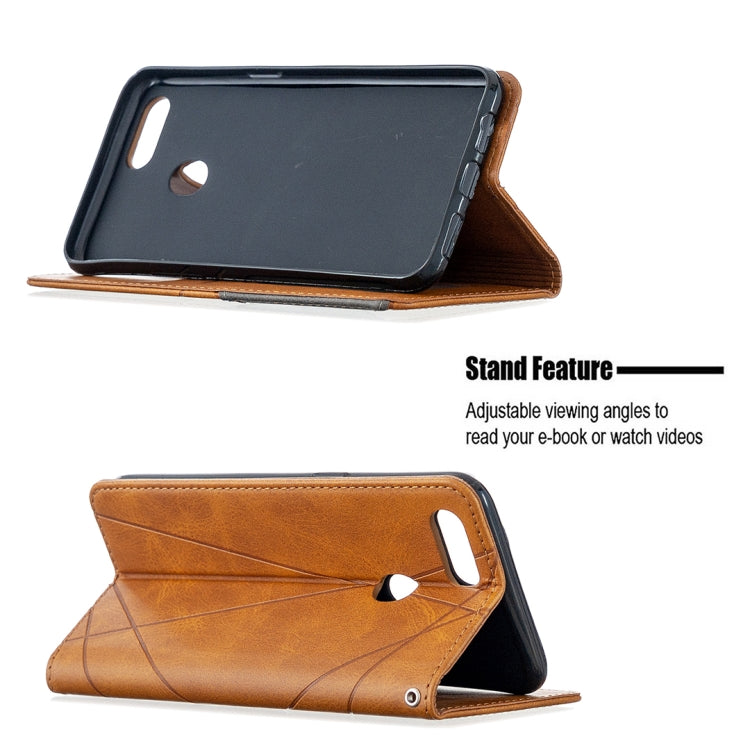 For OPPO A5 Prismatic Invisible Magnetic Horizontal Flip Leather Case with Holder & Card Slots & Photo Frame