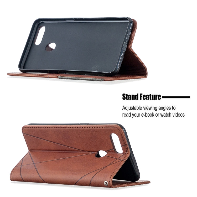 For OPPO A5 Prismatic Invisible Magnetic Horizontal Flip Leather Case with Holder & Card Slots & Photo Frame