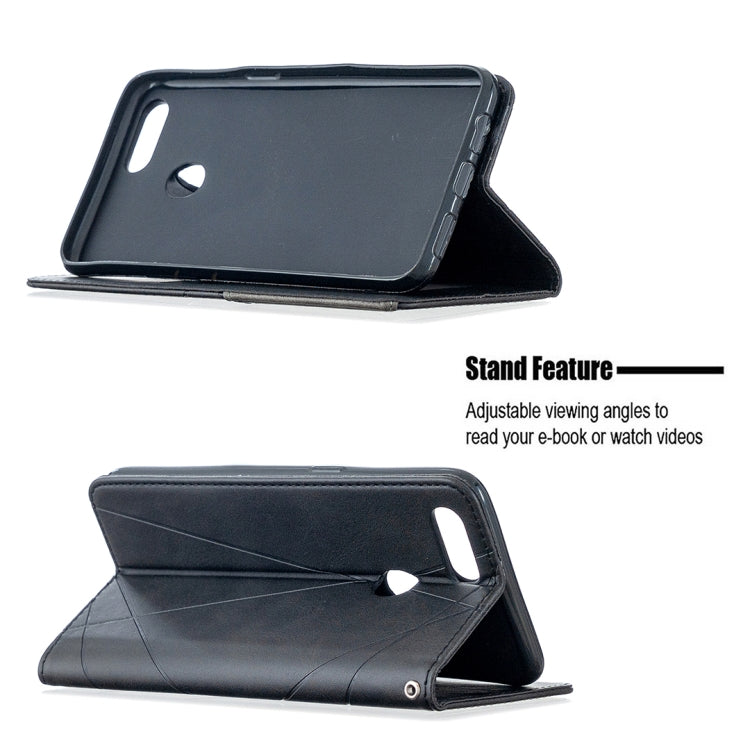 For OPPO A5 Prismatic Invisible Magnetic Horizontal Flip Leather Case with Holder & Card Slots & Photo Frame