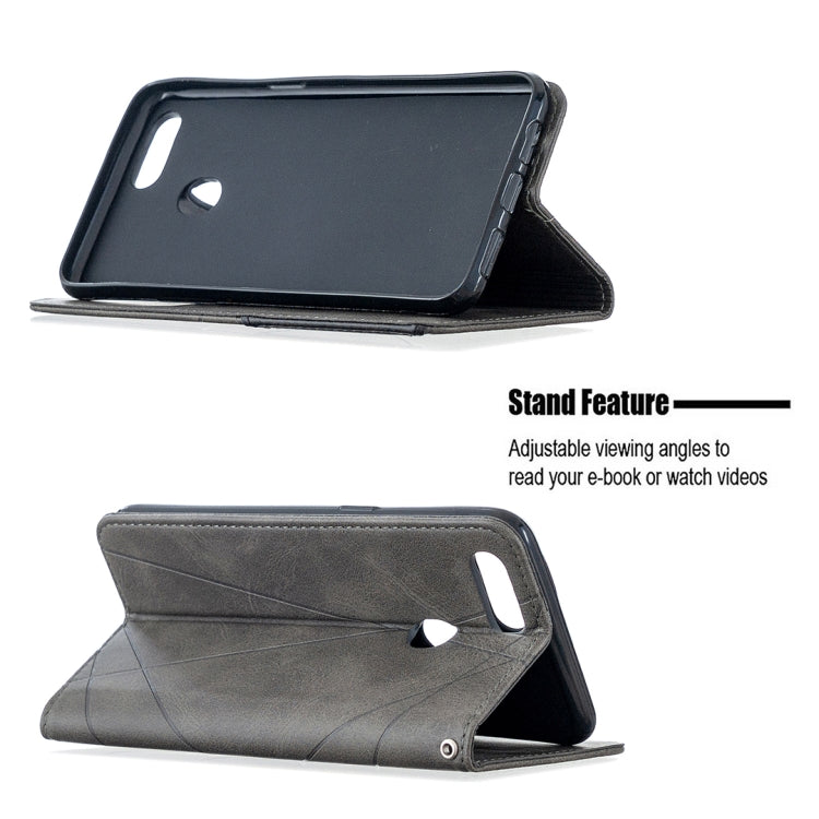 For OPPO A5 Prismatic Invisible Magnetic Horizontal Flip Leather Case with Holder & Card Slots & Photo Frame