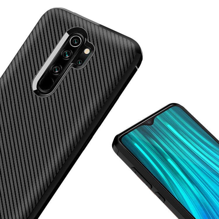 For Xiaomi Redmi 9 Carbon Fiber Texture Shockproof TPU Protective Case