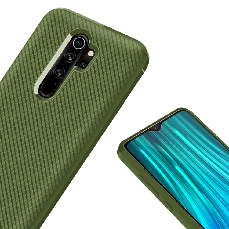 For Xiaomi Redmi 9 Carbon Fiber Texture Shockproof TPU Protective Case