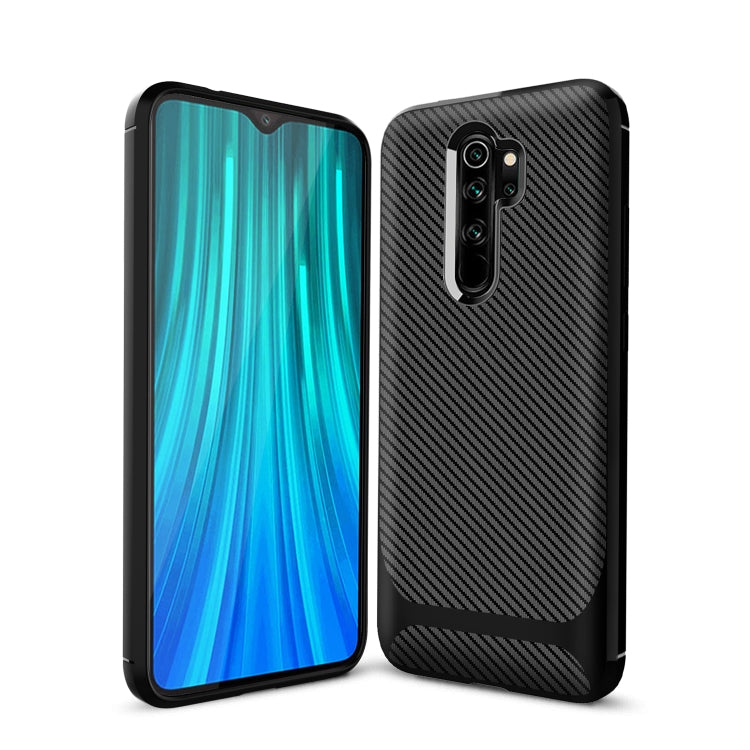 For Xiaomi Mi Note 10 Lite Carbon Fiber Texture Shockproof TPU Protective Case