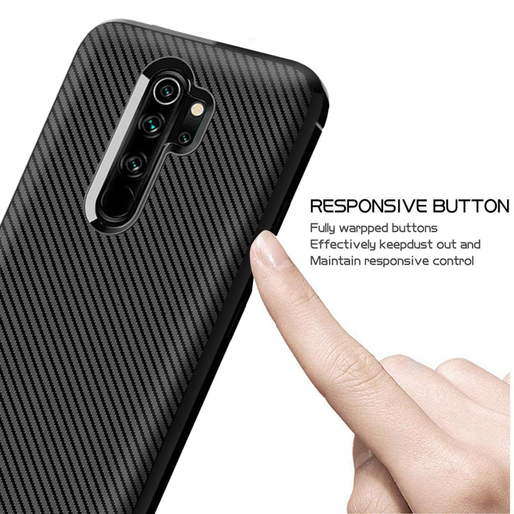For Xiaomi Mi Note 10 Lite Carbon Fiber Texture Shockproof TPU Protective Case