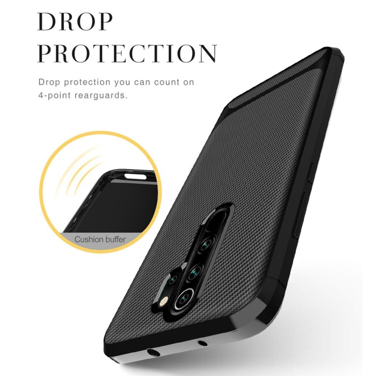 For Xiaomi Mi Note 10 Lite Carbon Fiber Texture Shockproof TPU Protective Case