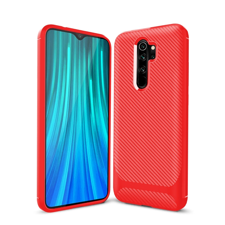 For Xiaomi Mi Note 10 Lite Carbon Fiber Texture Shockproof TPU Protective Case