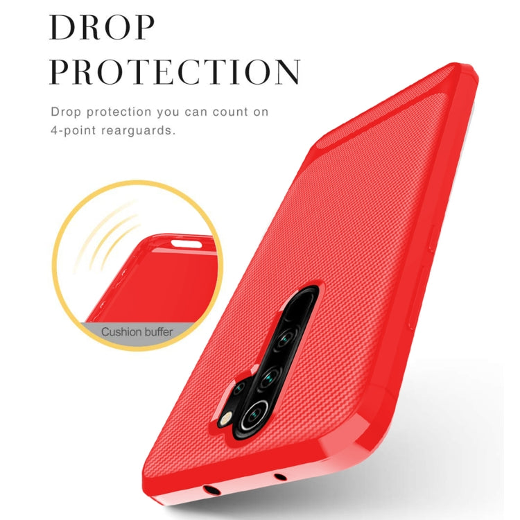 For Xiaomi Mi Note 10 Lite Carbon Fiber Texture Shockproof TPU Protective Case