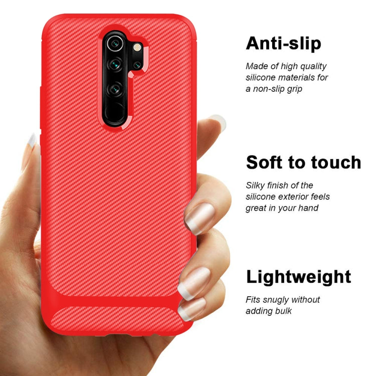 For Xiaomi Mi Note 10 Lite Carbon Fiber Texture Shockproof TPU Protective Case