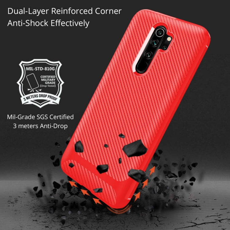 For Xiaomi Mi Note 10 Lite Carbon Fiber Texture Shockproof TPU Protective Case