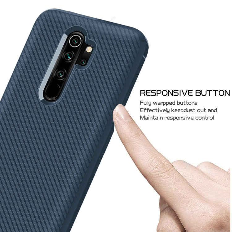 For Xiaomi Mi Note 10 Lite Carbon Fiber Texture Shockproof TPU Protective Case