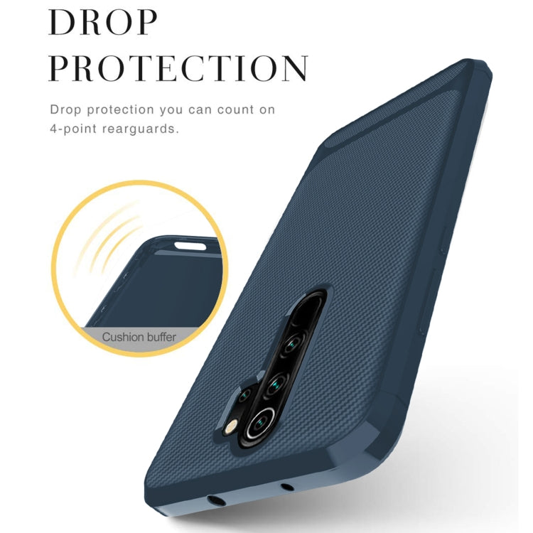 For Xiaomi Mi Note 10 Lite Carbon Fiber Texture Shockproof TPU Protective Case