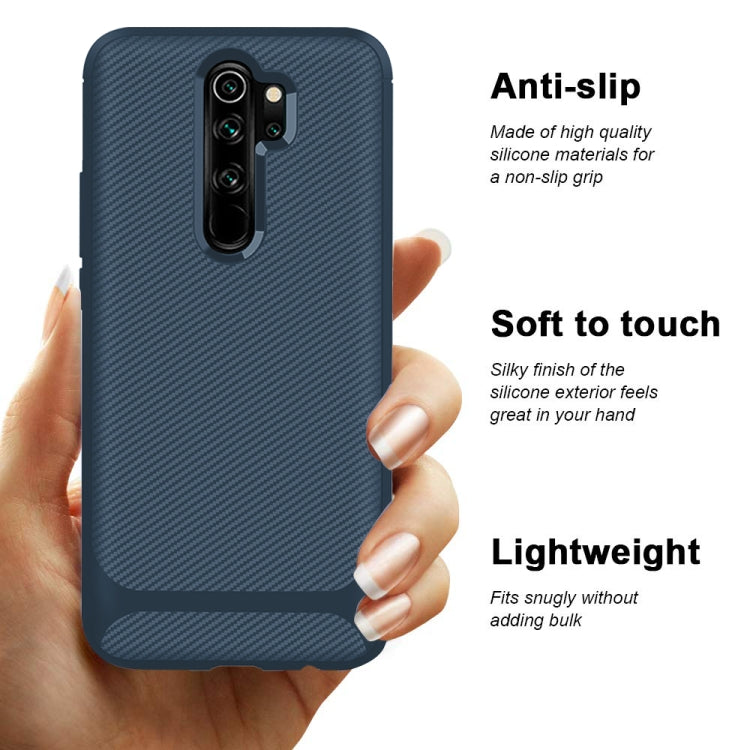 For Xiaomi Mi Note 10 Lite Carbon Fiber Texture Shockproof TPU Protective Case