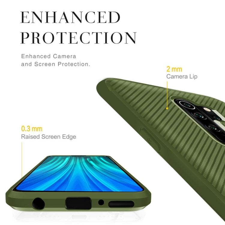 For Xiaomi Mi Note 10 Lite Carbon Fiber Texture Shockproof TPU Protective Case