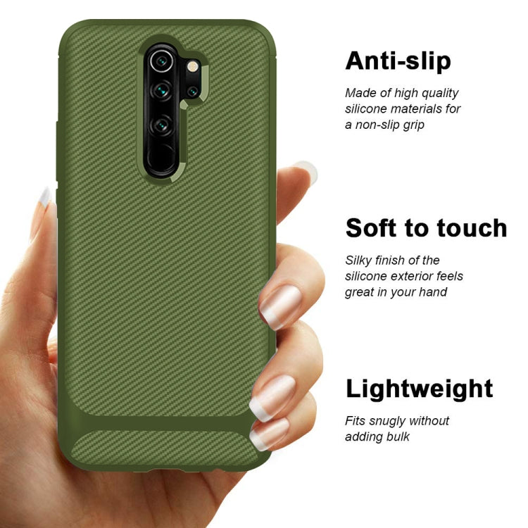 For Xiaomi Mi Note 10 Lite Carbon Fiber Texture Shockproof TPU Protective Case