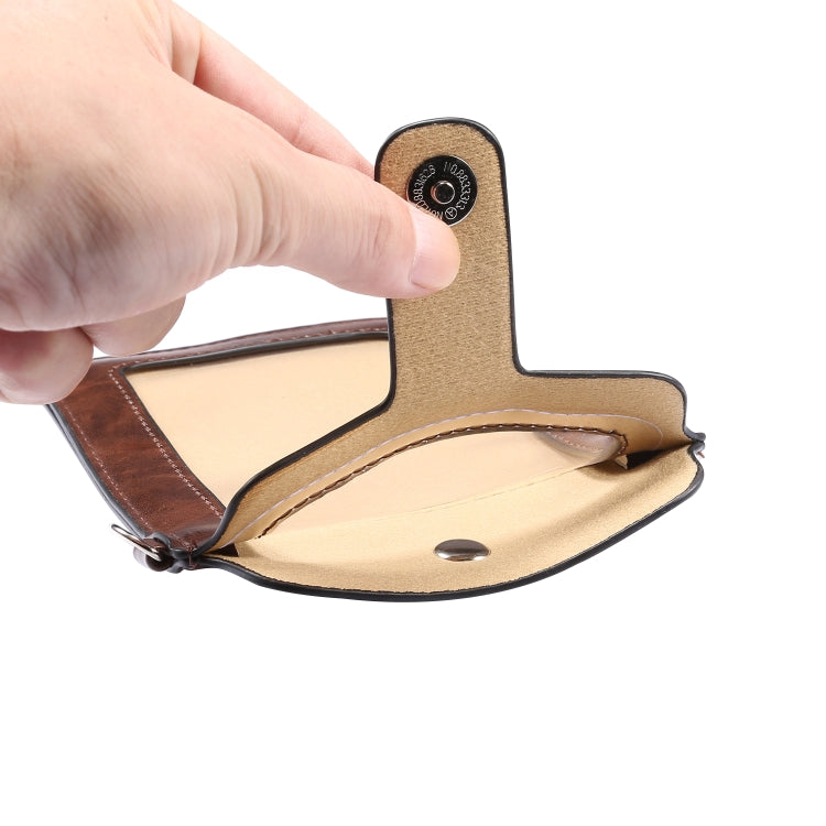 Crazy Horse Textured Riser Touch Screen Phone Case Universal Diagonal Carrying Leather Case Suitable for 5.5-6.9 inch Smartphones