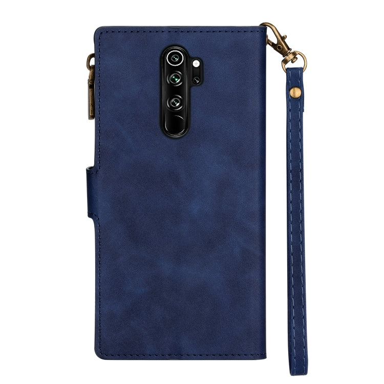 For Xiaomi Redmi Note 8 Pro Zipper Multi-card Slots Horizontal Flip PU Leather Case with Holder & Card Slots & Wallet & Lanyard & Photo Frame