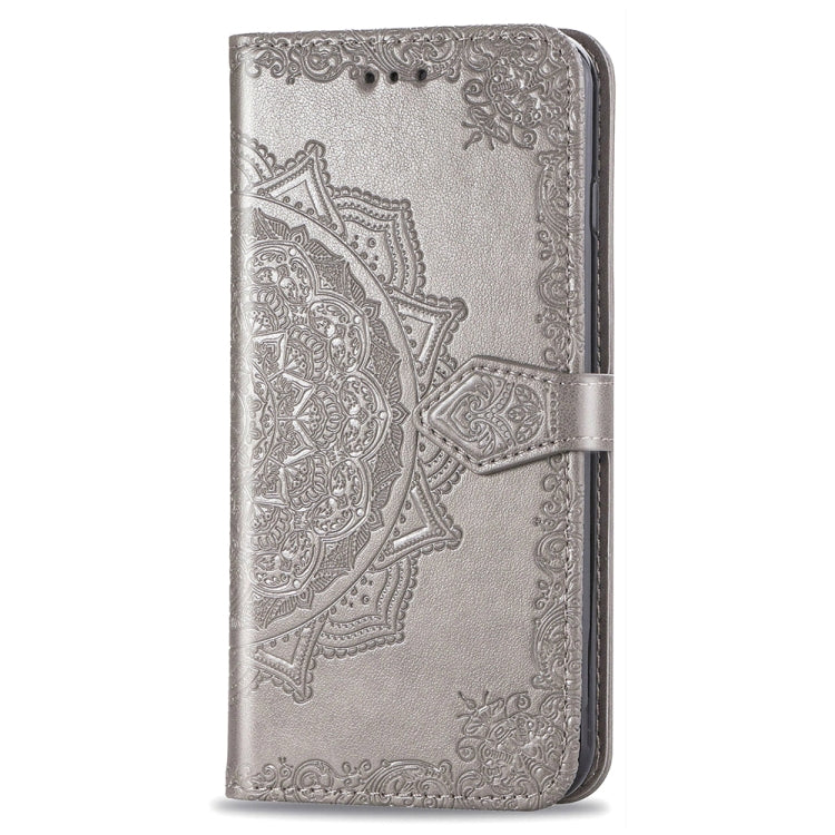 For Xiaomi Poco X3 NFC Embossed Mandala Pattern TPU + PU Horizontal Flip Leather Case with Holder & Three Card Slots & Wallet