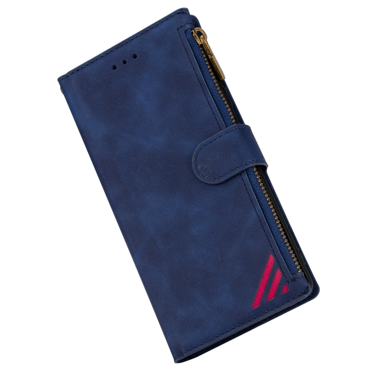 For Huawei P20 Pro Zipper Multi-card Slots Horizontal Flip PU Leather Case with Holder & Card Slots & Wallet & Lanyard & Photo Frame