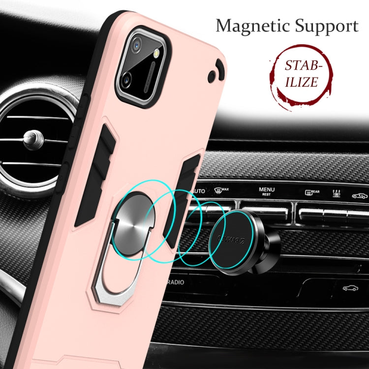For OPPO Realme C11 Armour Series PC + TPU Protective Case with Ring Holder